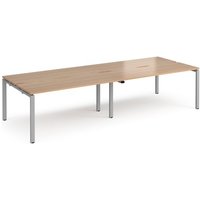 Click to view product details and reviews for Bench Desk 4 Person Rectangular Desks 2800mm Beech Tops With Silver Frames 1200mm Depth Adapt. Click to view product details and reviews for Bench Desk 4 Person Rectangular Desks 2800mm Beech Tops With Silver Frames 1200mm Depth Adapt.