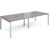 Click to view product details and reviews for Adapt Double Back To Back Desks 2800mm X 1200mm Silver Frame Grey Oak Top. Click to view product details and reviews for Adapt Double Back To Back Desks 2800mm X 1200mm Silver Frame Grey Oak Top.