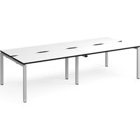 Click to view product details and reviews for Adapt Double Back To Back Desks 2800mm X 1200mm Silver Frame White Top Black Edge. Click to view product details and reviews for Adapt Double Back To Back Desks 2800mm X 1200mm Silver Frame White Top Black Edge.