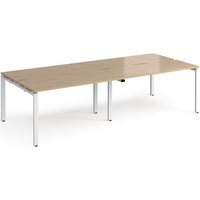 Click to view product details and reviews for Adapt Double Back To Back Desks 2800mm X 1200mm White Frame Kendal Oak Top. Click to view product details and reviews for Adapt Double Back To Back Desks 2800mm X 1200mm White Frame Kendal Oak Top.