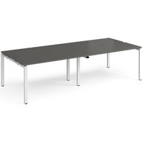 Click to view product details and reviews for Adapt Double Back To Back Desks 2800mm X 1200mm White Frame Storm Grey Top. Click to view product details and reviews for Adapt Double Back To Back Desks 2800mm X 1200mm White Frame Storm Grey Top.