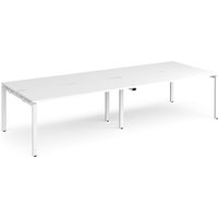 Click to view product details and reviews for Bench Desk 4 Person Rectangular Desks 2800mm White Tops With White Frames 1200mm Depth Adapt. Click to view product details and reviews for Bench Desk 4 Person Rectangular Desks 2800mm White Tops With White Frames 1200mm Depth Adapt.