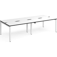 Click to view product details and reviews for Adapt Double Back To Back Desks 2800mm X 1200mm White Frame White Top Black Edge. Click to view product details and reviews for Adapt Double Back To Back Desks 2800mm X 1200mm White Frame White Top Black Edge.