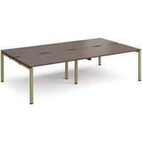 Click to view product details and reviews for Adapt Double Back To Back Desks 2800mm X 1600mm Green Frame Walnut Top. Click to view product details and reviews for Adapt Double Back To Back Desks 2800mm X 1600mm Green Frame Walnut Top.