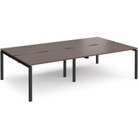 Click to view product details and reviews for Bench Desk 4 Person Rectangular Desks 2800mm Walnut Tops With Black Frames 1600mm Depth Adapt. Click to view product details and reviews for Bench Desk 4 Person Rectangular Desks 2800mm Walnut Tops With Black Frames 1600mm Depth Adapt.