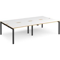 Click to view product details and reviews for Bench Desk 4 Person Rectangular Desks 2800mm White Oak Tops With Black Frames 1600mm Depth Adapt. Click to view product details and reviews for Bench Desk 4 Person Rectangular Desks 2800mm White Oak Tops With Black Frames 1600mm Depth Adapt.