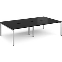 Click to view product details and reviews for Adapt Double Back To Back Desks 2800mm X 1600mm Silver Frame Black Top. Click to view product details and reviews for Adapt Double Back To Back Desks 2800mm X 1600mm Silver Frame Black Top.