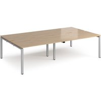 Click to view product details and reviews for Adapt Double Back To Back Desks 2800mm X 1600mm Silver Frame Kendal Oak Top. Click to view product details and reviews for Adapt Double Back To Back Desks 2800mm X 1600mm Silver Frame Kendal Oak Top.