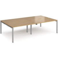 Click to view product details and reviews for Bench Desk 4 Person Rectangular Desks 2800mm Oak Tops With Silver Frames 1600mm Depth Adapt. Click to view product details and reviews for Bench Desk 4 Person Rectangular Desks 2800mm Oak Tops With Silver Frames 1600mm Depth Adapt.