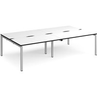 Click to view product details and reviews for Adapt Double Back To Back Desks 2800mm X 1600mm Silver Frame White Top Black Edge. Click to view product details and reviews for Adapt Double Back To Back Desks 2800mm X 1600mm Silver Frame White Top Black Edge.