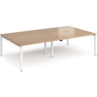 Click to view product details and reviews for Bench Desk 4 Person Rectangular Desks 2800mm Beech Tops With White Frames 1600mm Depth Adapt. Click to view product details and reviews for Bench Desk 4 Person Rectangular Desks 2800mm Beech Tops With White Frames 1600mm Depth Adapt.
