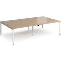 Click to view product details and reviews for Adapt Double Back To Back Desks 2800mm X 1600mm White Frame Kendal Oak Top. Click to view product details and reviews for Adapt Double Back To Back Desks 2800mm X 1600mm White Frame Kendal Oak Top.