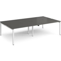 Click to view product details and reviews for Adapt Double Back To Back Desks 2800mm X 1600mm White Frame Storm Grey Top. Click to view product details and reviews for Adapt Double Back To Back Desks 2800mm X 1600mm White Frame Storm Grey Top.