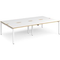 Click to view product details and reviews for Bench Desk 4 Person Rectangular Desks 2800mm White Oak Tops With White Frames 1600mm Depth Adapt. Click to view product details and reviews for Bench Desk 4 Person Rectangular Desks 2800mm White Oak Tops With White Frames 1600mm Depth Adapt.