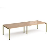 Click to view product details and reviews for Adapt Double Back To Back Desks 3200mm X 1200mm Green Frame Beech Top. Click to view product details and reviews for Adapt Double Back To Back Desks 3200mm X 1200mm Green Frame Beech Top.