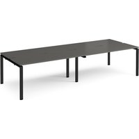Click to view product details and reviews for Adapt Double Back To Back Desks 3200mm X 1200mm Black Frame Storm Grey Top. Click to view product details and reviews for Adapt Double Back To Back Desks 3200mm X 1200mm Black Frame Storm Grey Top.