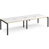 Click to view product details and reviews for Bench Desk 4 Person Rectangular Desks 3200mm White Oak Tops With Black Frames 1200mm Depth Adapt. Click to view product details and reviews for Bench Desk 4 Person Rectangular Desks 3200mm White Oak Tops With Black Frames 1200mm Depth Adapt.