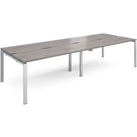 Click to view product details and reviews for Adapt Double Back To Back Desks 3200mm X 1200mm Silver Frame Grey Oak Top. Click to view product details and reviews for Adapt Double Back To Back Desks 3200mm X 1200mm Silver Frame Grey Oak Top.
