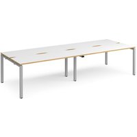 Click to view product details and reviews for Bench Desk 4 Person Rectangular Desks 3200mm White Oak Tops With Silver Frames 1200mm Depth Adapt. Click to view product details and reviews for Bench Desk 4 Person Rectangular Desks 3200mm White Oak Tops With Silver Frames 1200mm Depth Adapt.
