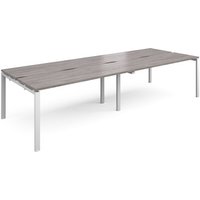 Click to view product details and reviews for Adapt Double Back To Back Desks 3200mm X 1200mm White Frame Grey Oak Top. Click to view product details and reviews for Adapt Double Back To Back Desks 3200mm X 1200mm White Frame Grey Oak Top.
