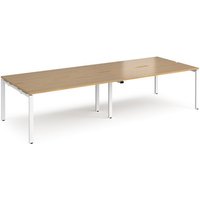 Click to view product details and reviews for Bench Desk 4 Person Rectangular Desks 3200mm Oak Tops With White Frames 1200mm Depth Adapt. Click to view product details and reviews for Bench Desk 4 Person Rectangular Desks 3200mm Oak Tops With White Frames 1200mm Depth Adapt.