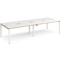 Click to view product details and reviews for Bench Desk 4 Person Rectangular Desks 3200mm White Oak Tops With White Frames 1200mm Depth Adapt. Click to view product details and reviews for Bench Desk 4 Person Rectangular Desks 3200mm White Oak Tops With White Frames 1200mm Depth Adapt.