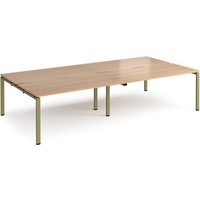 Click to view product details and reviews for Adapt Double Back To Back Desks 3200mm X 1600mm Green Frame Beech Top. Click to view product details and reviews for Adapt Double Back To Back Desks 3200mm X 1600mm Green Frame Beech Top.