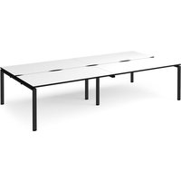 Click to view product details and reviews for Adapt Double Back To Back Desks 3200mm X 1600mm Black Frame White Top Black Edge. Click to view product details and reviews for Adapt Double Back To Back Desks 3200mm X 1600mm Black Frame White Top Black Edge.