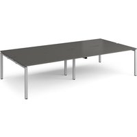 Click to view product details and reviews for Adapt Double Back To Back Desks 3200mm X 1600mm Silver Frame Storm Grey Top. Click to view product details and reviews for Adapt Double Back To Back Desks 3200mm X 1600mm Silver Frame Storm Grey Top.