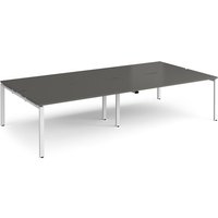 Click to view product details and reviews for Adapt Double Back To Back Desks 3200mm X 1600mm White Frame Storm Grey Top. Click to view product details and reviews for Adapt Double Back To Back Desks 3200mm X 1600mm White Frame Storm Grey Top.