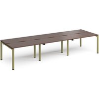 Click to view product details and reviews for Adapt Triple Back To Back Desks 3600mm X 1200mm Green Frame Walnut Top. Click to view product details and reviews for Adapt Triple Back To Back Desks 3600mm X 1200mm Green Frame Walnut Top.