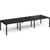 Click to view product details and reviews for Adapt Triple Back To Back Desks 3600mm X 1200mm Black Frame Black Top. Click to view product details and reviews for Adapt Triple Back To Back Desks 3600mm X 1200mm Black Frame Black Top.