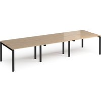 Click to view product details and reviews for Adapt Triple Back To Back Desks 3600mm X 1200mm Black Frame Kendal Oak Top. Click to view product details and reviews for Adapt Triple Back To Back Desks 3600mm X 1200mm Black Frame Kendal Oak Top.
