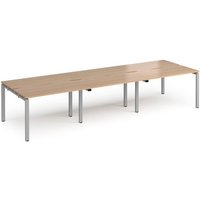 Click to view product details and reviews for Bench Desk 6 Person Rectangular Desks 3600mm Beech Tops With Silver Frames 1200mm Depth Adapt. Click to view product details and reviews for Bench Desk 6 Person Rectangular Desks 3600mm Beech Tops With Silver Frames 1200mm Depth Adapt.