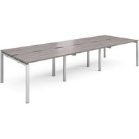 Click to view product details and reviews for Adapt Triple Back To Back Desks 3600mm X 1200mm Silver Frame Grey Oak Top. Click to view product details and reviews for Adapt Triple Back To Back Desks 3600mm X 1200mm Silver Frame Grey Oak Top.