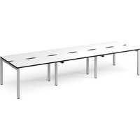 Click to view product details and reviews for Adapt Triple Back To Back Desks 3600mm X 1200mm Silver Frame White Top Black Edge. Click to view product details and reviews for Adapt Triple Back To Back Desks 3600mm X 1200mm Silver Frame White Top Black Edge.