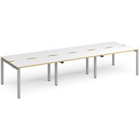 Click to view product details and reviews for Bench Desk 6 Person Rectangular Desks 3600mm White Oak Tops With Silver Frames 1200mm Depth Adapt. Click to view product details and reviews for Bench Desk 6 Person Rectangular Desks 3600mm White Oak Tops With Silver Frames 1200mm Depth Adapt.