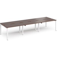 Click to view product details and reviews for Bench Desk 6 Person Rectangular Desks 3600mm Walnut Tops With White Frames 1200mm Depth Adapt. Click to view product details and reviews for Bench Desk 6 Person Rectangular Desks 3600mm Walnut Tops With White Frames 1200mm Depth Adapt.