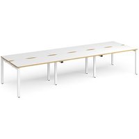 Click to view product details and reviews for Bench Desk 6 Person Rectangular Desks 3600mm White Oak Tops With White Frames 1200mm Depth Adapt. Click to view product details and reviews for Bench Desk 6 Person Rectangular Desks 3600mm White Oak Tops With White Frames 1200mm Depth Adapt.