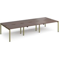 Click to view product details and reviews for Adapt Triple Back To Back Desks 3600mm X 1600mm Green Frame Walnut Top. Click to view product details and reviews for Adapt Triple Back To Back Desks 3600mm X 1600mm Green Frame Walnut Top.