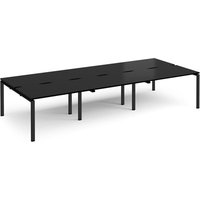 Click to view product details and reviews for Adapt Triple Back To Back Desks 3600mm X 1600mm Black Frame Black Top. Click to view product details and reviews for Adapt Triple Back To Back Desks 3600mm X 1600mm Black Frame Black Top.