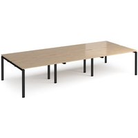 Click to view product details and reviews for Adapt Triple Back To Back Desks 3600mm X 1600mm Black Frame Kendal Oak Top. Click to view product details and reviews for Adapt Triple Back To Back Desks 3600mm X 1600mm Black Frame Kendal Oak Top.