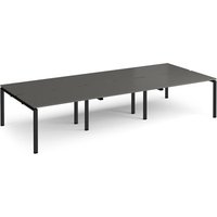 Click to view product details and reviews for Adapt Triple Back To Back Desks 3600mm X 1600mm Black Frame Storm Grey Top. Click to view product details and reviews for Adapt Triple Back To Back Desks 3600mm X 1600mm Black Frame Storm Grey Top.