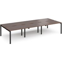 Click to view product details and reviews for Bench Desk 6 Person Rectangular Desks 3600mm Walnut Tops With Black Frames 1600mm Depth Adapt. Click to view product details and reviews for Bench Desk 6 Person Rectangular Desks 3600mm Walnut Tops With Black Frames 1600mm Depth Adapt.