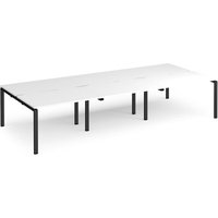 Click to view product details and reviews for Bench Desk 6 Person Rectangular Desks 3600mm White Tops With Black Frames 1600mm Depth Adapt. Click to view product details and reviews for Bench Desk 6 Person Rectangular Desks 3600mm White Tops With Black Frames 1600mm Depth Adapt.
