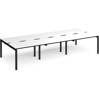 Click to view product details and reviews for Adapt Triple Back To Back Desks 3600mm X 1600mm Black Frame White Top Black Edge. Click to view product details and reviews for Adapt Triple Back To Back Desks 3600mm X 1600mm Black Frame White Top Black Edge.