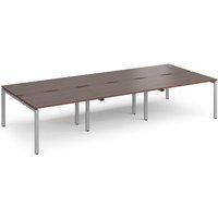 Click to view product details and reviews for Bench Desk 6 Person Rectangular Desks 3600mm Walnut Tops With Silver Frames 1600mm Depth Adapt. Click to view product details and reviews for Bench Desk 6 Person Rectangular Desks 3600mm Walnut Tops With Silver Frames 1600mm Depth Adapt.