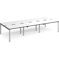 Click to view product details and reviews for Adapt Triple Back To Back Desks 3600mm X 1600mm Silver Frame White Top Black Edge. Click to view product details and reviews for Adapt Triple Back To Back Desks 3600mm X 1600mm Silver Frame White Top Black Edge.