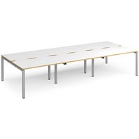 Click to view product details and reviews for Bench Desk 6 Person Rectangular Desks 3600mm White Oak Tops With Silver Frames 1600mm Depth Adapt. Click to view product details and reviews for Bench Desk 6 Person Rectangular Desks 3600mm White Oak Tops With Silver Frames 1600mm Depth Adapt.