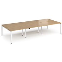 Click to view product details and reviews for Bench Desk 6 Person Rectangular Desks 3600mm Oak Tops With White Frames 1600mm Depth Adapt. Click to view product details and reviews for Bench Desk 6 Person Rectangular Desks 3600mm Oak Tops With White Frames 1600mm Depth Adapt.